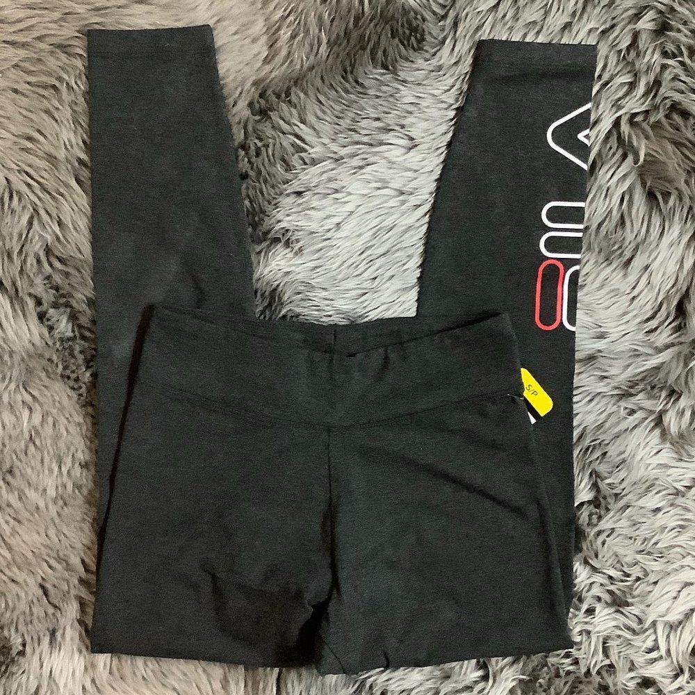 Fila | Women's High Waist 7/8 Tight | Dark Grey - Picture 2 of 3